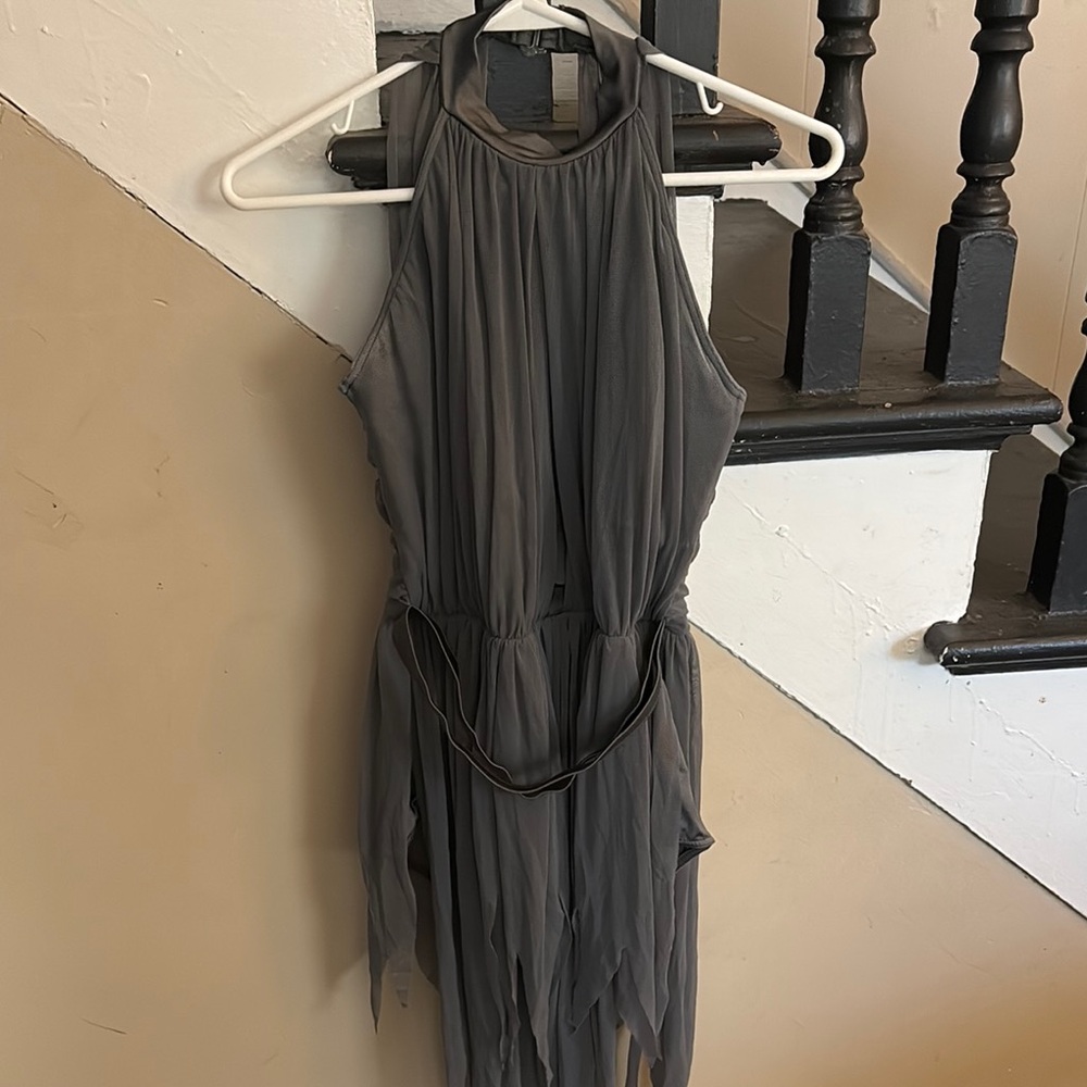 Gray Halter Dance Costume